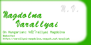 magdolna varallyai business card